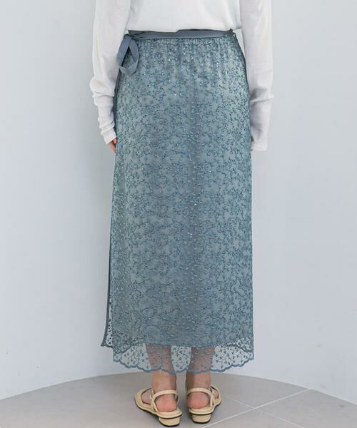 URBAN RESEARCH ROSSO / アーバンリサーチ ロッソ スカート | フラワースパンコールレーススカート | 詳細8