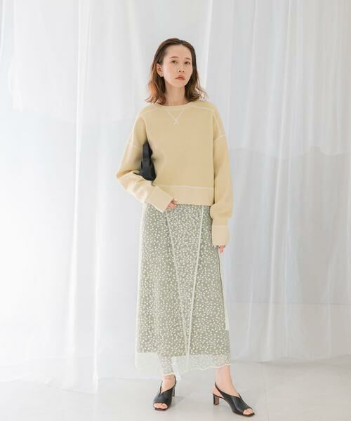 URBAN RESEARCH ROSSO / アーバンリサーチ ロッソ スカート | フラワースパンコールレーススカート | 詳細20