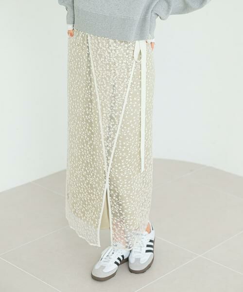 URBAN RESEARCH ROSSO / アーバンリサーチ ロッソ スカート | フラワースパンコールレーススカート | 詳細24