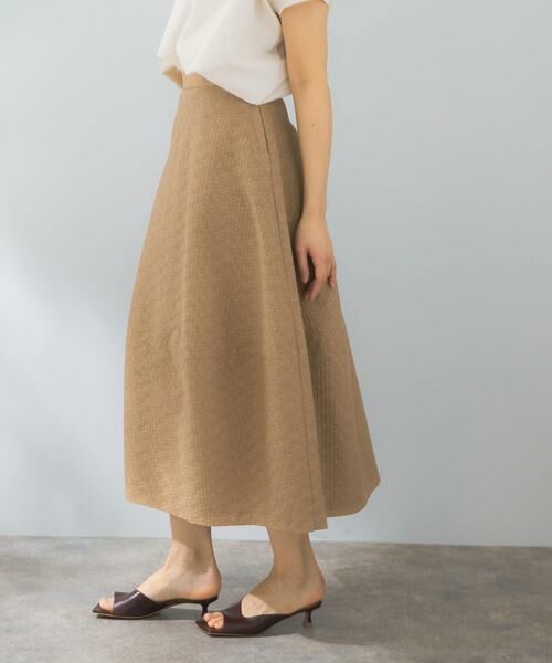 URBAN RESEARCH ROSSO/アーバンリサーチ ロッソ シアージャガードフォルムスカート ベージュ 38 URBAN RESEARCH ROSSO/アーバンリサーチ ロッソ シアージャガードフォルムスカート ベージュ 38