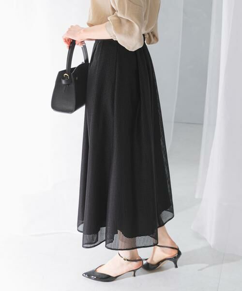 URBAN RESEARCH ROSSO / アーバンリサーチ ロッソ スカート | シアーメッシュフレアスカート | 詳細11