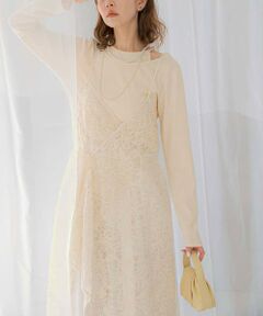 URBAN RESEARCH ROSSO / アーバンリサーチ ロッソ ワンピース | レースデザインキャミワンピース