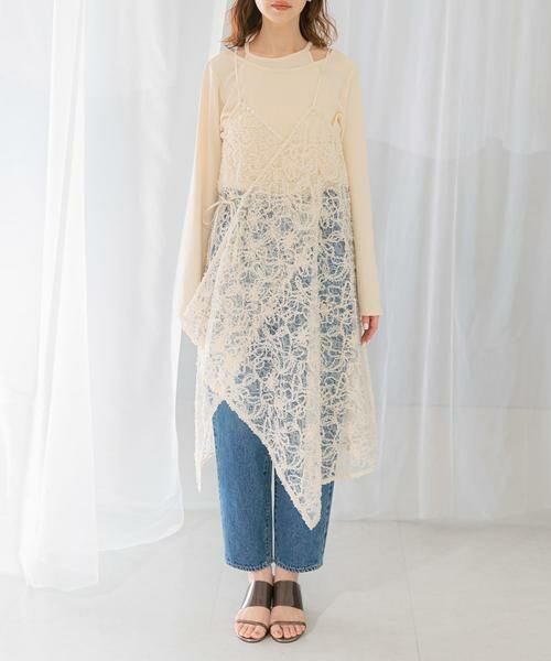 URBAN RESEARCH ROSSO / アーバンリサーチ ロッソ ワンピース | レースデザインキャミワンピース | 詳細12