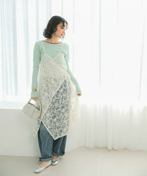 URBAN RESEARCH ROSSO / アーバンリサーチ ロッソ ワンピース | レースデザインキャミワンピース | 詳細5