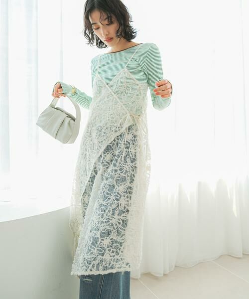 URBAN RESEARCH ROSSO / アーバンリサーチ ロッソ ワンピース | レースデザインキャミワンピース | 詳細7