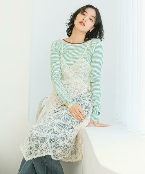 URBAN RESEARCH ROSSO / アーバンリサーチ ロッソ ワンピース | レースデザインキャミワンピース | 詳細8