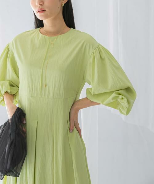URBAN RESEARCH ROSSO / アーバンリサーチ ロッソ ワンピース | ボリュームスリーブタックワンピース | 詳細1