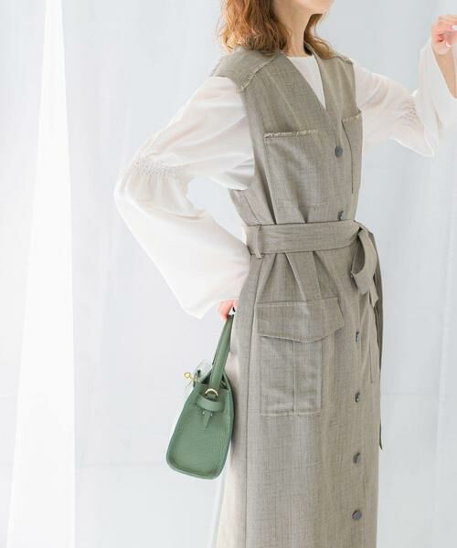 URBAN RESEARCH ROSSO / アーバンリサーチ ロッソ ワンピース | ポケットデザインレイヤードワンピース | 詳細1