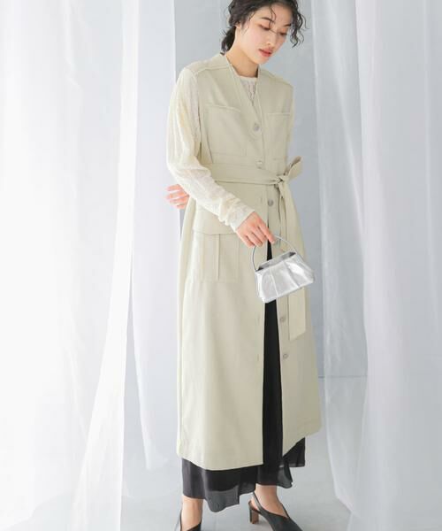 URBAN RESEARCH ROSSO / アーバンリサーチ ロッソ ワンピース | ポケットデザインレイヤードワンピース(ベージュ系その他)