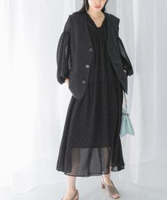 URBAN RESEARCH ROSSO / アーバンリサーチ ロッソ ワンピース | カットジャガードティアードワンピース