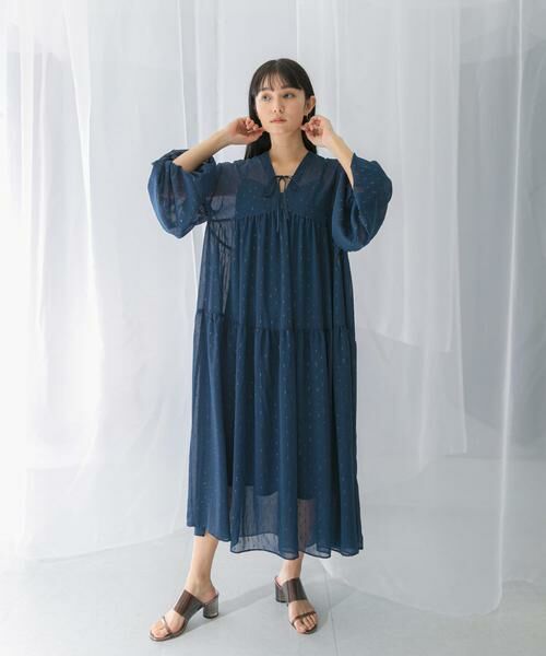 URBAN RESEARCH ROSSO / アーバンリサーチ ロッソ ワンピース | カットジャガードティアードワンピース | 詳細10