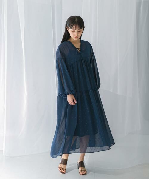 URBAN RESEARCH ROSSO / アーバンリサーチ ロッソ ワンピース | カットジャガードティアードワンピース | 詳細11