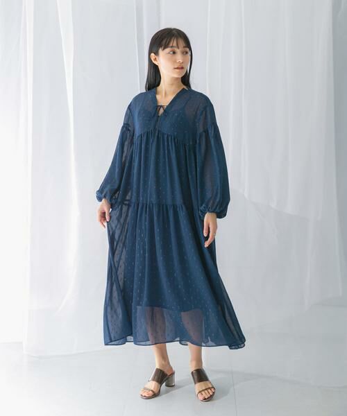 URBAN RESEARCH ROSSO / アーバンリサーチ ロッソ ワンピース | カットジャガードティアードワンピース | 詳細12