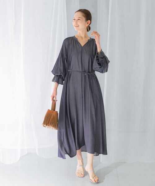 URBAN RESEARCH ROSSO / アーバンリサーチ ロッソ ワンピース | デニムライクギャザーワンピース | 詳細19