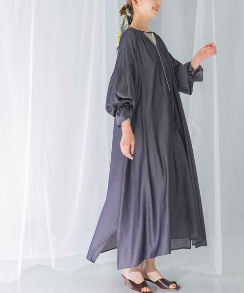 URBAN RESEARCH ROSSO / アーバンリサーチ ロッソ ワンピース | デニムライクギャザーワンピース | 詳細21