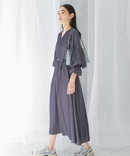 URBAN RESEARCH ROSSO / アーバンリサーチ ロッソ ワンピース | デニムライクギャザーワンピース | 詳細11