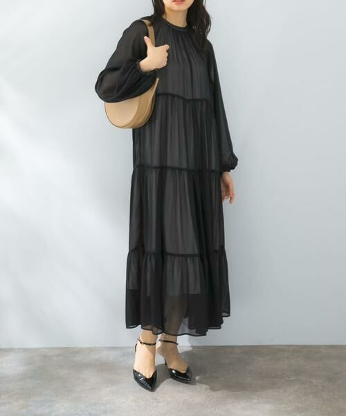 URBAN RESEARCH ROSSO / アーバンリサーチ ロッソ ワンピース | シアーティアードワンピース | 詳細15