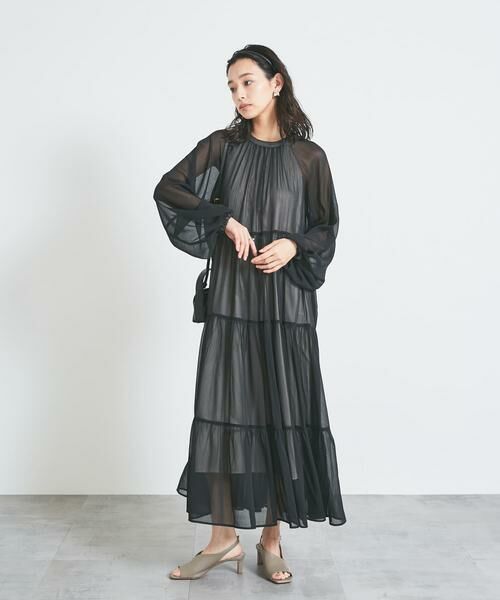 URBAN RESEARCH ROSSO / アーバンリサーチ ロッソ ワンピース | シアーティアードワンピース | 詳細21