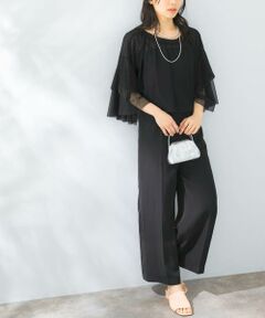 URBAN RESEARCH ROSSO / アーバンリサーチ ロッソ サロペット・オールインワン | チュールブラウスセットオールインワン