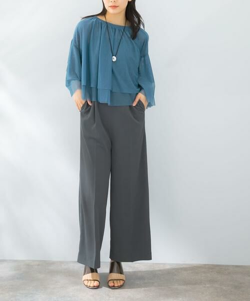 URBAN RESEARCH ROSSO / アーバンリサーチ ロッソ サロペット・オールインワン | チュールブラウスセットオールインワン | 詳細1