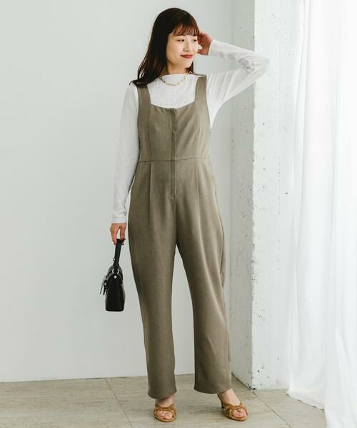 URBAN RESEARCH ROSSO / アーバンリサーチ ロッソ サロペット・オールインワン | F by ROSSO　イージーケアワイドストレートオールインワン | 詳細10