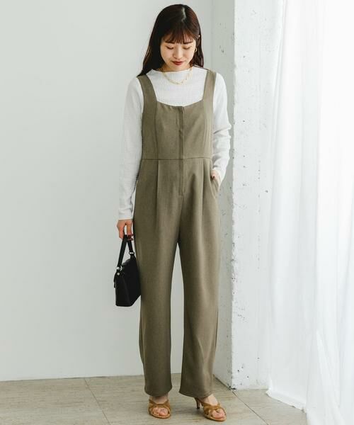 URBAN RESEARCH ROSSO / アーバンリサーチ ロッソ サロペット・オールインワン | F by ROSSO　イージーケアワイドストレートオールインワン | 詳細9