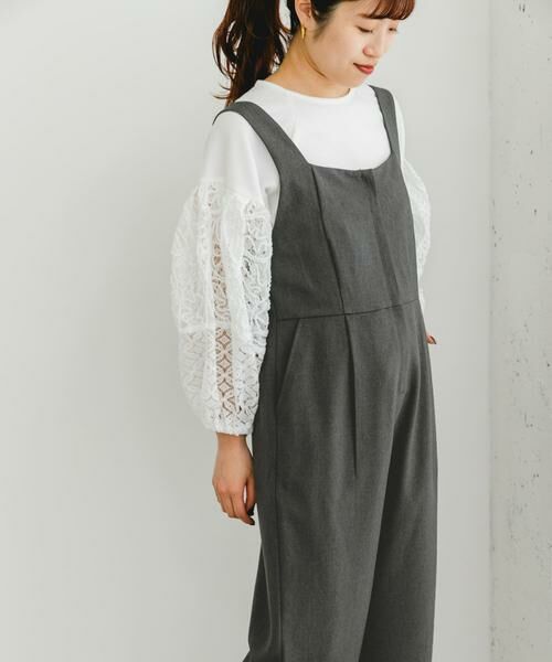 URBAN RESEARCH ROSSO / アーバンリサーチ ロッソ サロペット・オールインワン | F by ROSSO　イージーケアワイドストレートオールインワン | 詳細25