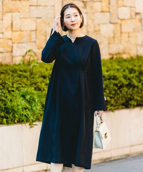 URBAN RESEARCH ROSSO / アーバンリサーチ ロッソ ワンピース | F by ROSSO 袖パールサイドタックワンピース | 詳細3