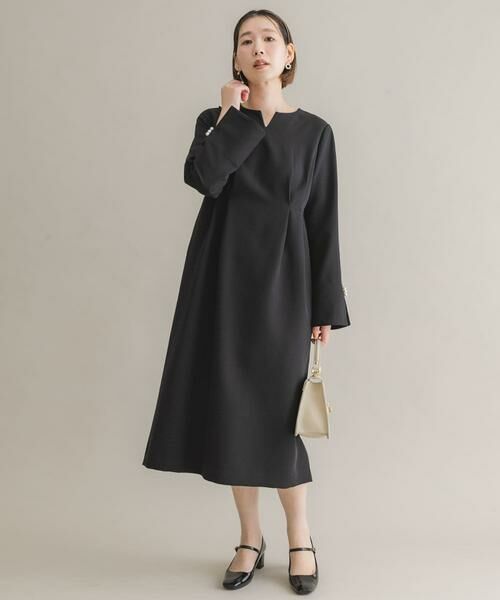 URBAN RESEARCH ROSSO / アーバンリサーチ ロッソ ワンピース | F by ROSSO 袖パールサイドタックワンピース | 詳細5