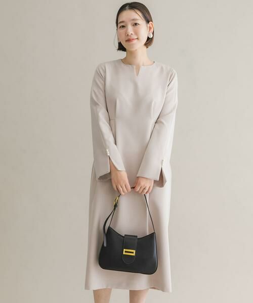 URBAN RESEARCH ROSSO / アーバンリサーチ ロッソ ワンピース | F by ROSSO 袖パールサイドタックワンピース | 詳細10