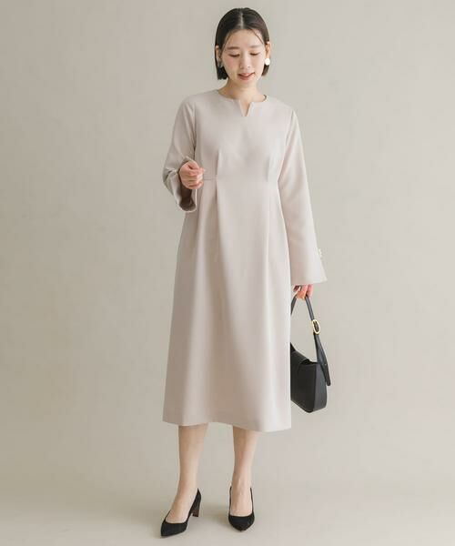 URBAN RESEARCH ROSSO / アーバンリサーチ ロッソ ワンピース | F by ROSSO 袖パールサイドタックワンピース | 詳細11