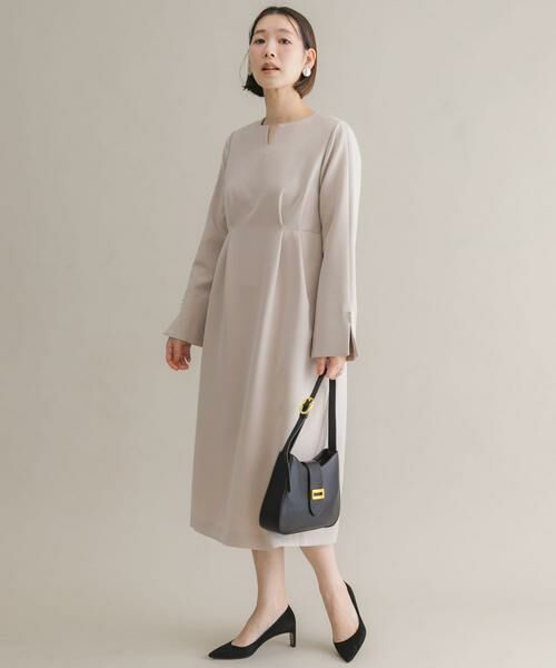 URBAN RESEARCH ROSSO / アーバンリサーチ ロッソ ワンピース | F by ROSSO 袖パールサイドタックワンピース | 詳細12