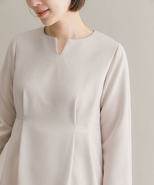 URBAN RESEARCH ROSSO / アーバンリサーチ ロッソ ワンピース | F by ROSSO 袖パールサイドタックワンピース | 詳細18