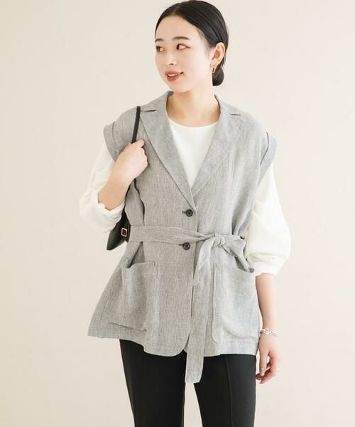 URBAN RESEARCH ROSSO / アーバンリサーチ ロッソ ベスト | リネンミドルジレ | 詳細11