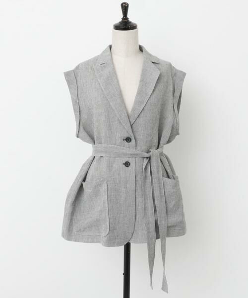 URBAN RESEARCH ROSSO / アーバンリサーチ ロッソ ベスト | リネンミドルジレ | 詳細14