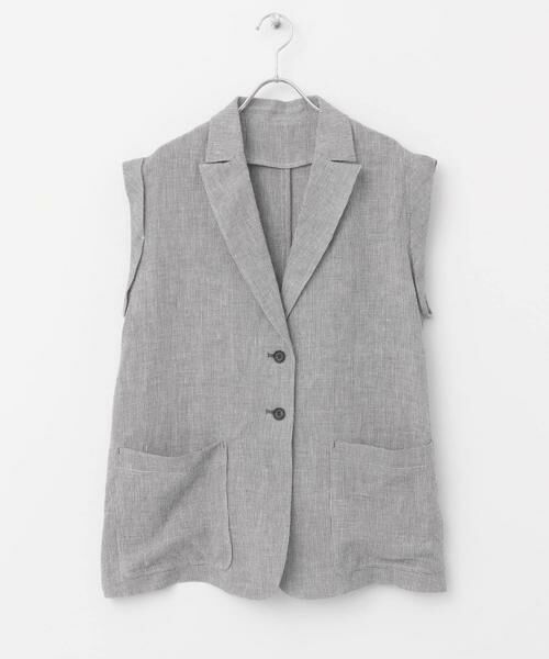 URBAN RESEARCH ROSSO / アーバンリサーチ ロッソ ベスト | リネンミドルジレ | 詳細15