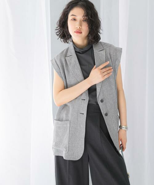 URBAN RESEARCH ROSSO / アーバンリサーチ ロッソ ベスト | リネンミドルジレ | 詳細2