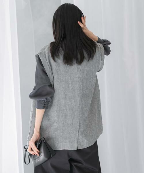 URBAN RESEARCH ROSSO / アーバンリサーチ ロッソ ベスト | リネンミドルジレ | 詳細6