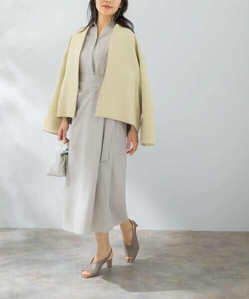 URBAN RESEARCH ROSSO / アーバンリサーチ ロッソ ノーカラージャケット | UVカットトリプルクロスショートコート | 詳細3