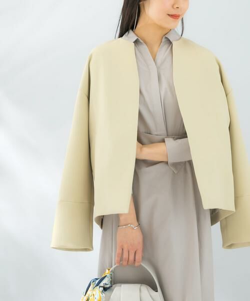 URBAN RESEARCH ROSSO/アーバンリサーチ ロッソ UVカットトリプルクロスショートコート グリーン系その他 FREE