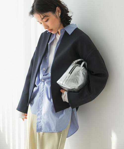 URBAN RESEARCH ROSSO / アーバンリサーチ ロッソ ノーカラージャケット | UVカットトリプルクロスショートコート | 詳細21