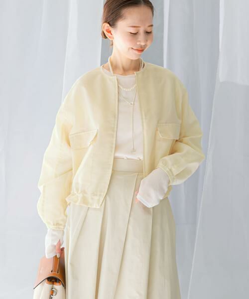 URBAN RESEARCH ROSSO / アーバンリサーチ ロッソ ブルゾン | オーガンジーシアーブルゾン | 詳細1