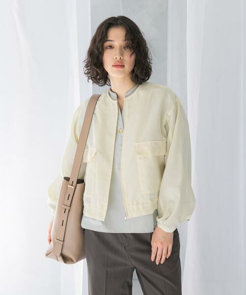 URBAN RESEARCH ROSSO / アーバンリサーチ ロッソ ブルゾン | オーガンジーシアーブルゾン | 詳細6