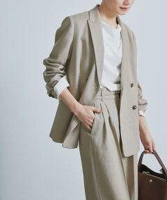 極美品■CALL&RESPONSE【XL】セットアップ ベージュ ブルゾン メロンメッシュハイネックプルオーバー(カットソー・Tシャツ