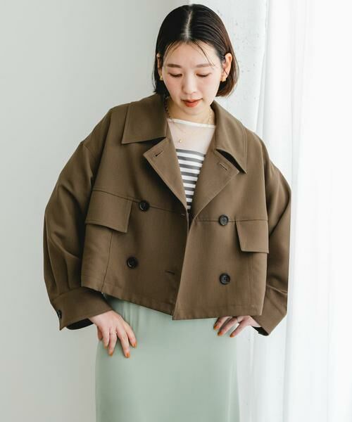 URBAN RESEARCH ROSSO / アーバンリサーチ ロッソ その他アウター | F by ROSSO　ビッグカラーダブルショートコート | 詳細4