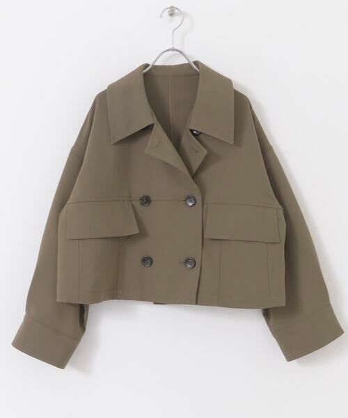 URBAN RESEARCH ROSSO / アーバンリサーチ ロッソ その他アウター | F by ROSSO　ビッグカラーダブルショートコート | 詳細8