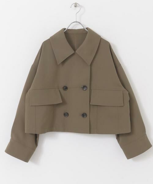 URBAN RESEARCH ROSSO / アーバンリサーチ ロッソ その他アウター | F by ROSSO　ビッグカラーダブルショートコート | 詳細9