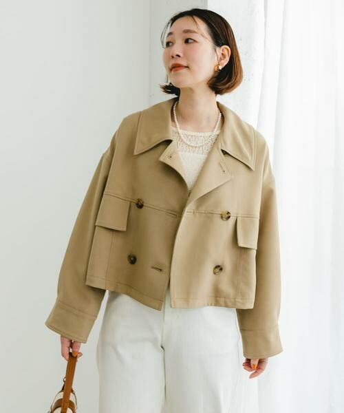 URBAN RESEARCH ROSSO / アーバンリサーチ ロッソ その他アウター | F by ROSSO　ビッグカラーダブルショートコート | 詳細19