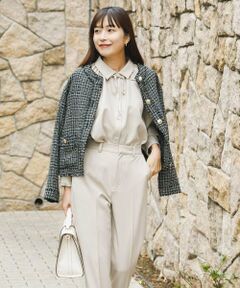 URBAN RESEARCH ROSSO / アーバンリサーチ ロッソ セットアップ | F by ROSSO　リボンギャザーブラウス+ストレートパンツ