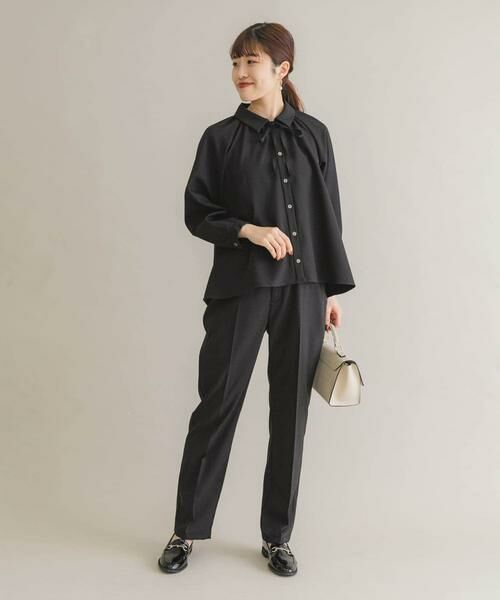 URBAN RESEARCH ROSSO / アーバンリサーチ ロッソ セットアップ | F by ROSSO　リボンギャザーブラウス+ストレートパンツ | 詳細5
